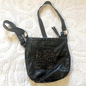 Black elephant purse